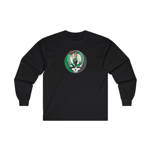 Boston Celtics Grateful Dead Long Sleeve Tee StealieShop