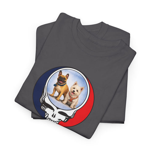 Custom Dog Stealie Unisex Grateful Dead T-Shirt (160)