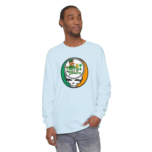 Grateful Dead - Custom Duffy's Tavern Garment-Dyed Long Sleeve T-Shirt - StealieShop