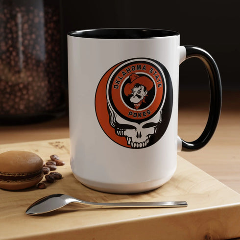 Oklahoma State University Grateful Dead Stealie Coffee Mug (11oz or 15oz) - StealieShop