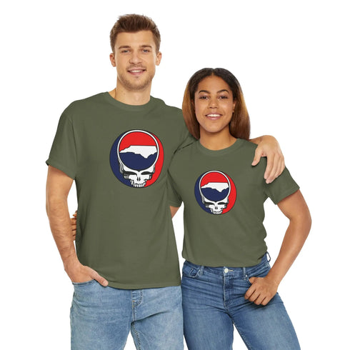 North Carolina Map Stealie Grateful Dead T-Shirt