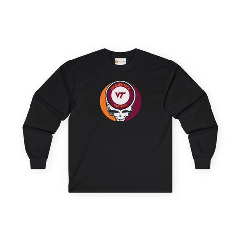 Virginia Tech Grateful Dead Long Sleeve Tee StealieShop