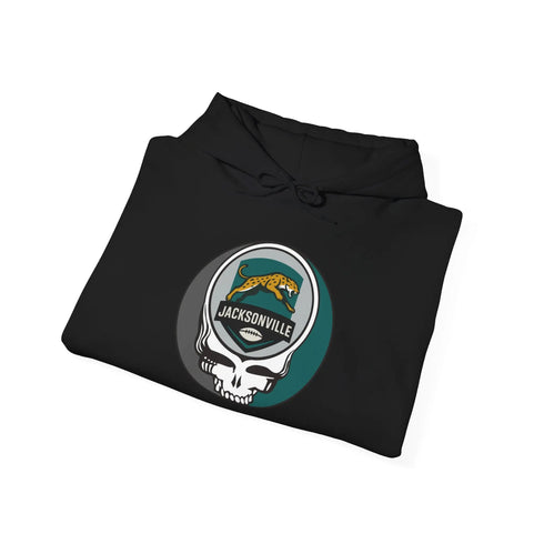 Grateful Dead - Jacksonville Jaguars Stealie Grateful Dead Hooded Sweatshirt - NFL - StealieShop