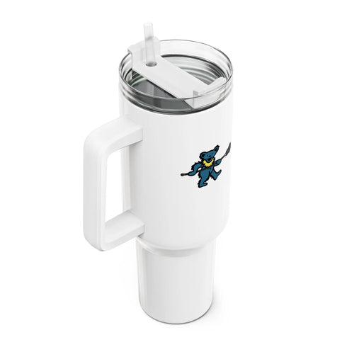 Grateful Dead - Lax Bear "Fat Man" Tumbler, Double Insulated 40oz Travel Mug - StealieShop