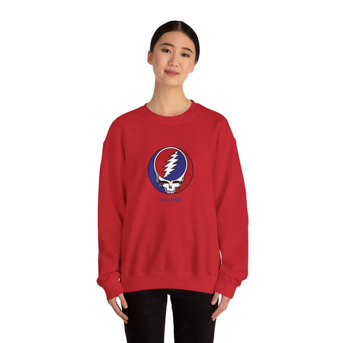 Grateful Dead Est. 1965 Stealie Crewneck Sweatshirt Printify