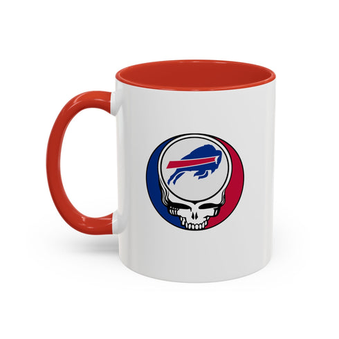 Grateful Dead - The Gridiron Collection: Buffalo Bills Grateful Dead Stealie Coffee Mug - StealieShop