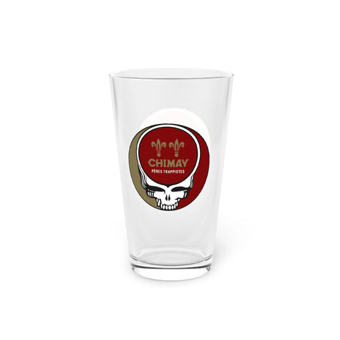 Brasserie de Chimay Grateful Dead Stealie Pint Glass, 16oz - StealieShop