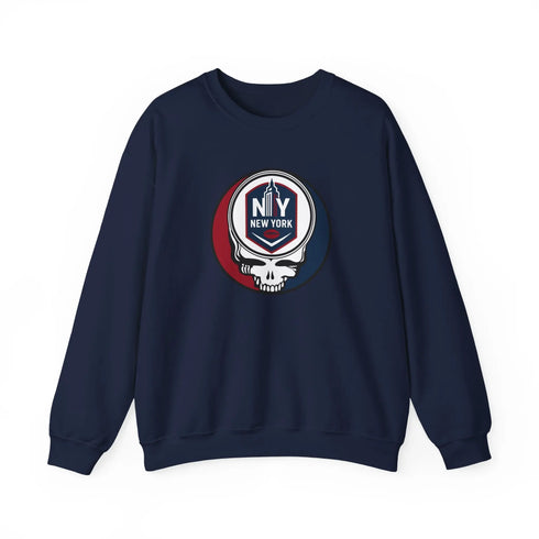 Grateful Dead - New York Giants Grateful Dead Stealie Crewneck Sweatshirt - NFL - StealieShop