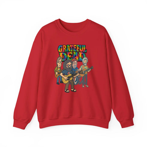 Grateful Dead - Jerry and The Band | Life is dead. Crewneck Sweatshirt - StealieShop