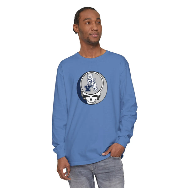 Yale University Garment-dyed Long Sleeve T-Shirt - StealieShop