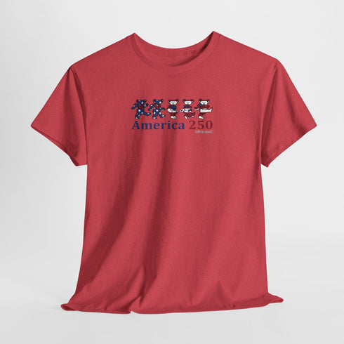 America 250 Dancing Bears Unisex Grateful Dead T-Shirt