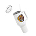 Grateful Dead - Washington Commanders Stealie "Fat Man" Tumbler, Double Insulated 40oz Travel Mug - NFL - StealieShop
