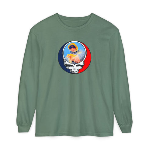 Custom Stealie Garment-Dyed Long Sleeve T-Shirt (59)