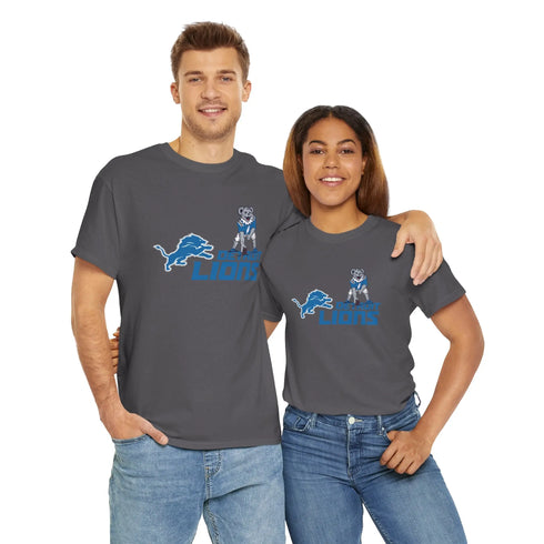 Detroit Lions Dancing Bear Grateful Dead T-Shirt - NFL - StealieShop