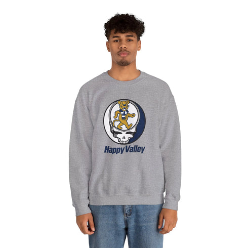 Grateful Dead - Happy Valley Dancing Lion Stealie Crewneck Sweatshirt - StealieShop