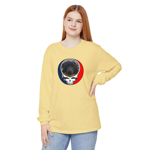 Custom Dog Garment-Dyed Long Sleeve T-Shirt (90)