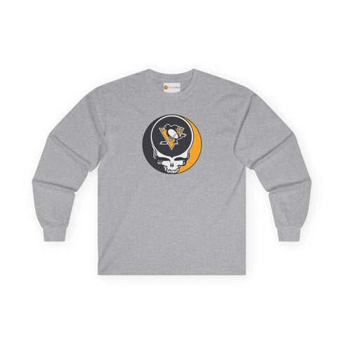 Pittsburgh Penguins Grateful Dead Long Sleeve Tee StealieShop