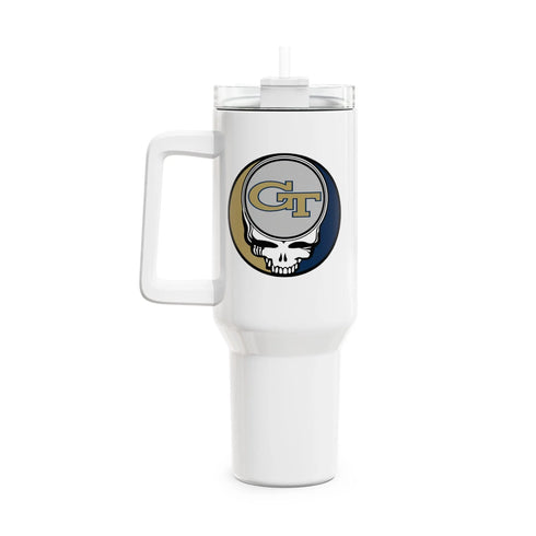 Grateful Dead - Georgia Tech Stealie "Fat Man" Tumbler, Double Insulated 40oz Travel Mug - StealieShop