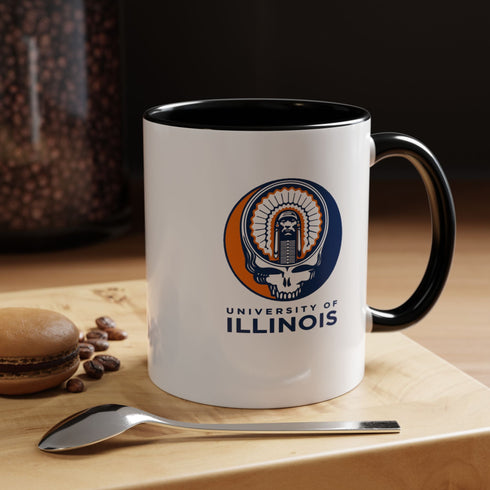Grateful Dead - Chief Illiniwek Grateful Dead Stealie Coffee Mug - StealieShop