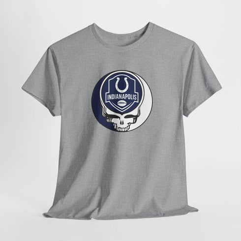 Grateful Dead - Indianapolis Colts Stealie Grateful Dead Steal Your Face T-Shirt - NFL - StealieShop