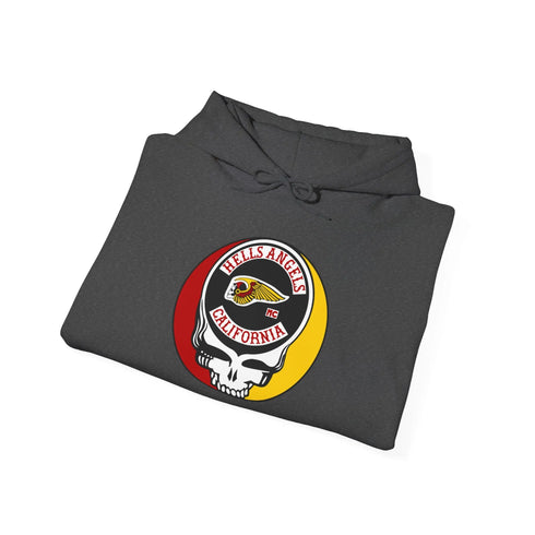 Grateful Dead - Hells Angels Stealie Unisex Heavy Blend Hoodie - StealieShop