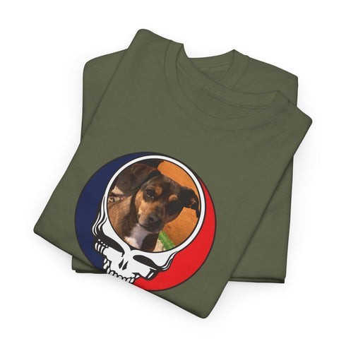 Custom Dog Stealie Unisex Grateful Dead T-Shirt (144)