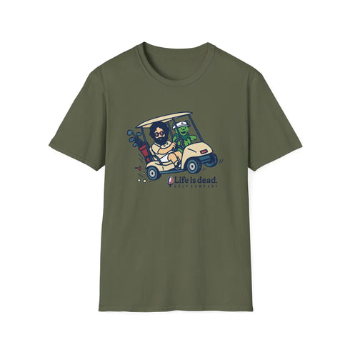 Grateful Dead - Joy Ridin' Jerry and The Bear Life is dead. Golf Company T-Shirt - StealieShop