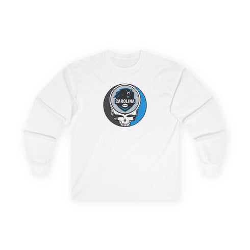 Grateful Dead - Carolina Panthers Stealie Ultra Cotton Long Sleeve Tee - StealieShop