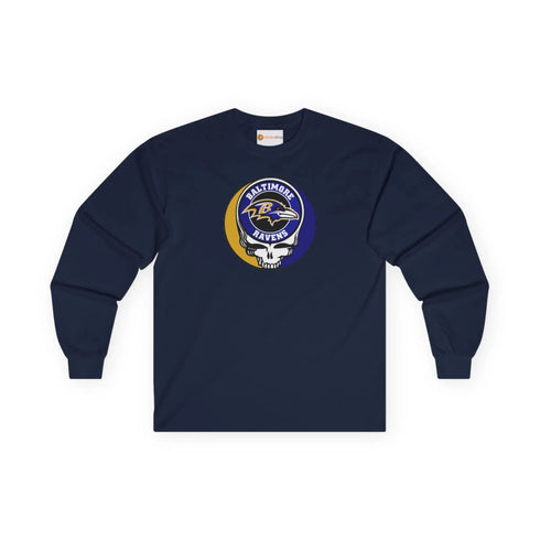 Baltimore Ravens Grateful Dead Long Sleeve Tee Printify