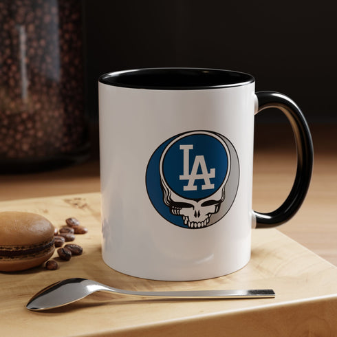 Grateful Dead - The Ballpark Collection: Los Angeles Baseball Edition Grateful Dead Stealie Coffee Mug - StealieShop