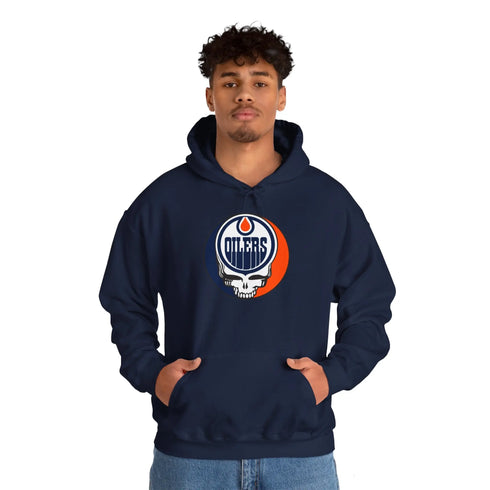 Edmonton Oilers Grateful Dead Unisex Heavy Blend Hoodie - StealieShop