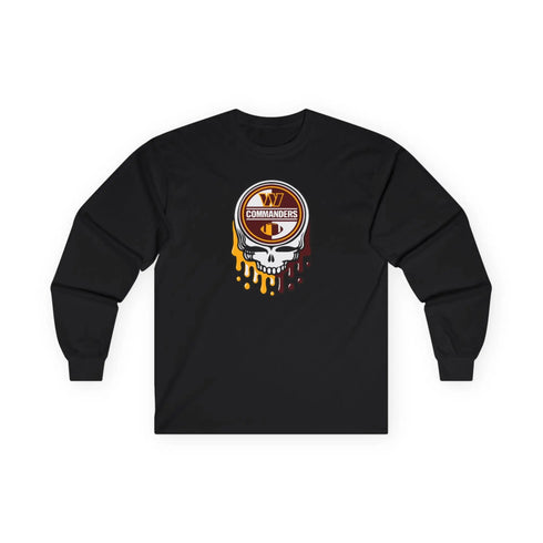 Washington Commanders Grateful Dead Long Sleeve Tee StealieShop