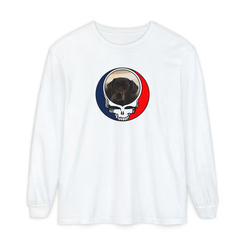 Custom Dog Garment-Dyed Long Sleeve T-Shirt (74)