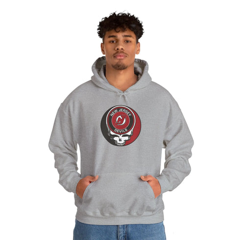 New Jersey Devils Grateful Dead Unisex Heavy Blend Hoodie StealieShop