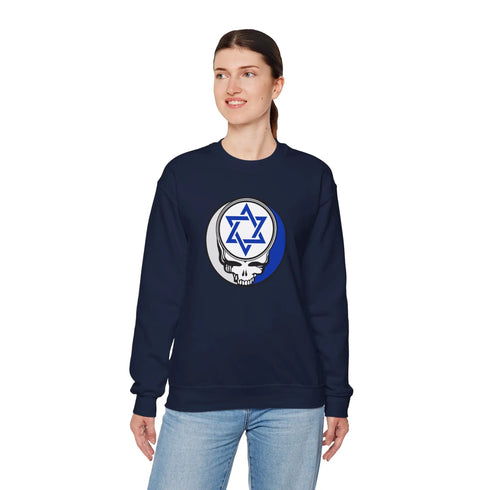 Grateful Dead - Star of David Stealie Crewneck Sweatshirt - StealieShop