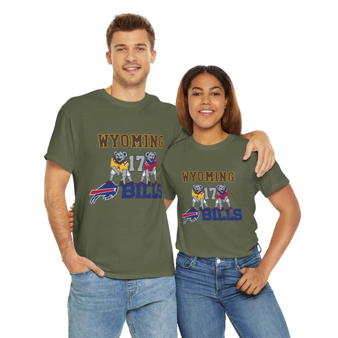 Buffalo Bills x Wyoming Cowboys Dancing Bear Grateful Dead T-Shirt Printify