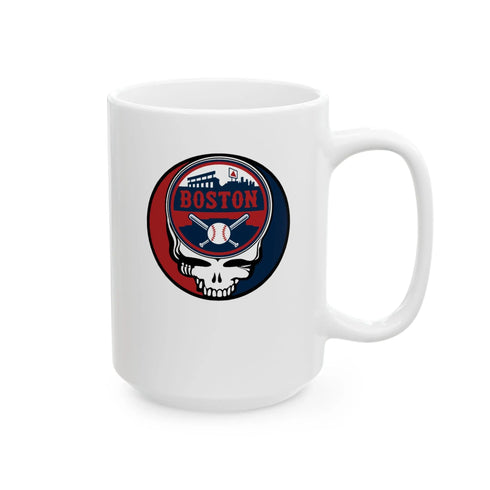 Grateful Dead - Boston Red Sox Stealie Ceramic Mug - MLB - StealieShop