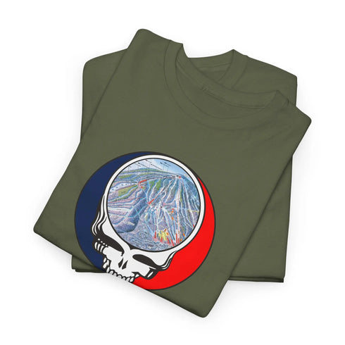 Stratton Trail Map Stealie Grateful Dead T-Shirt