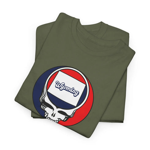 Wyoming Map Stealie Grateful Dead T-Shirt
