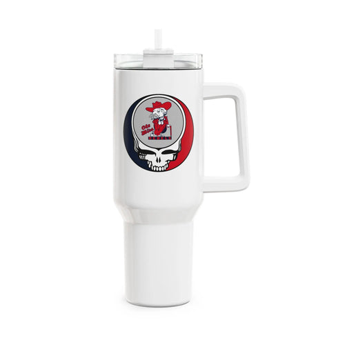 Grateful Dead - Ole Miss Stealie "Fat Man" Tumbler, Double Insulated 40oz Travel Mug - StealieShop