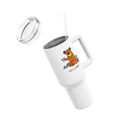 Grateful Dead - Snackin' Bear "Fat Man" Tumbler, Double Insulated 40oz Travel Mug - StealieShop