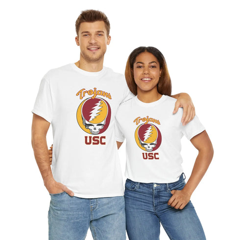 University of Southern California Grateful Dead T-Shirt | USC Trojans Printify