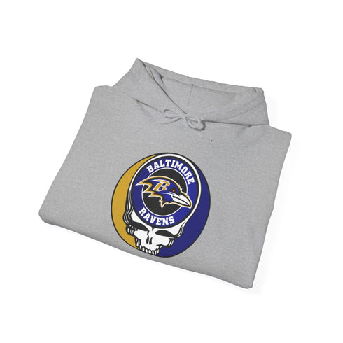 Baltimore Ravens Stealie Grateful Dead Hooded Sweatshirt - NFL