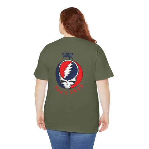 Grateful Dead - Grateful Dogs | Adopt Don't Shop Stealie Grateful Dead T-Shirt - StealieShop