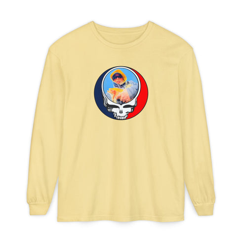 Custom Stealie Garment-Dyed Long Sleeve T-Shirt (59)