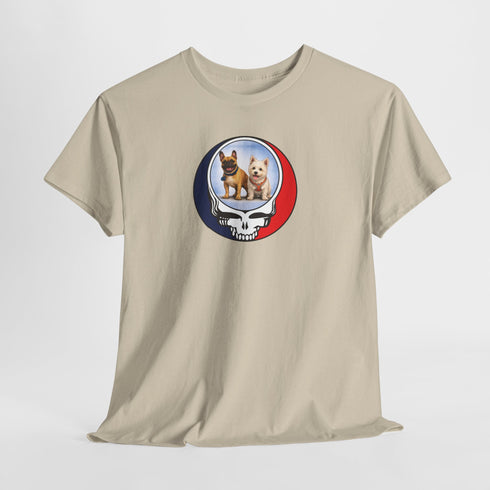 Custom Dog Stealie Unisex Grateful Dead T-Shirt (160)