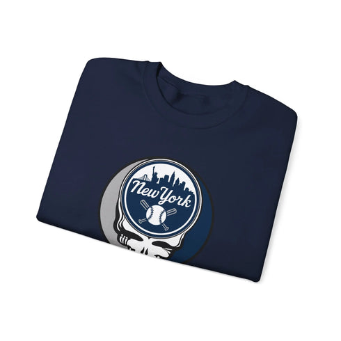 Grateful Dead - New York Yankees Stealie Grateful Dead Crewneck Sweatshirt - MLB - StealieShop
