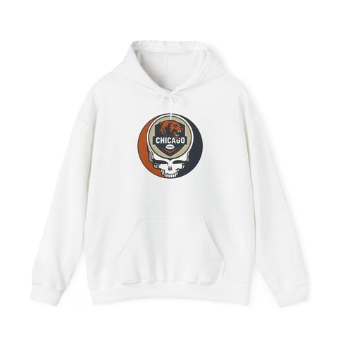 Grateful Dead - Chicago Bears Stealie Grateful Dead Hooded Sweatshirt - NFL - StealieShop