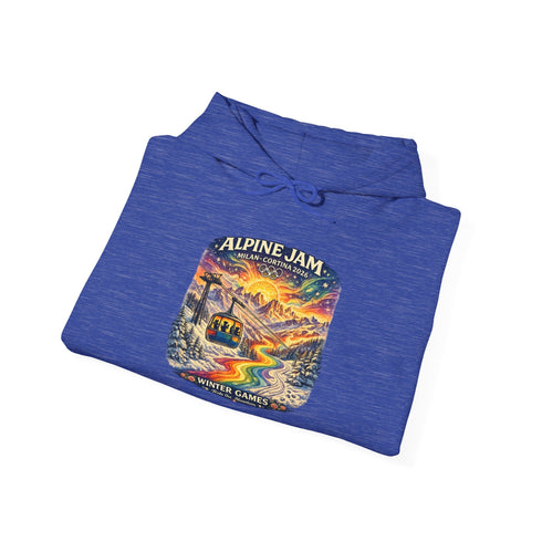 "Alpine Jam" 2026 Milan Cortina Olympics Unisex Heavy Blend Grateful Dead Hoodie