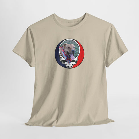 Custom Dog Stealie Unisex Grateful Dead T-Shirt (70)